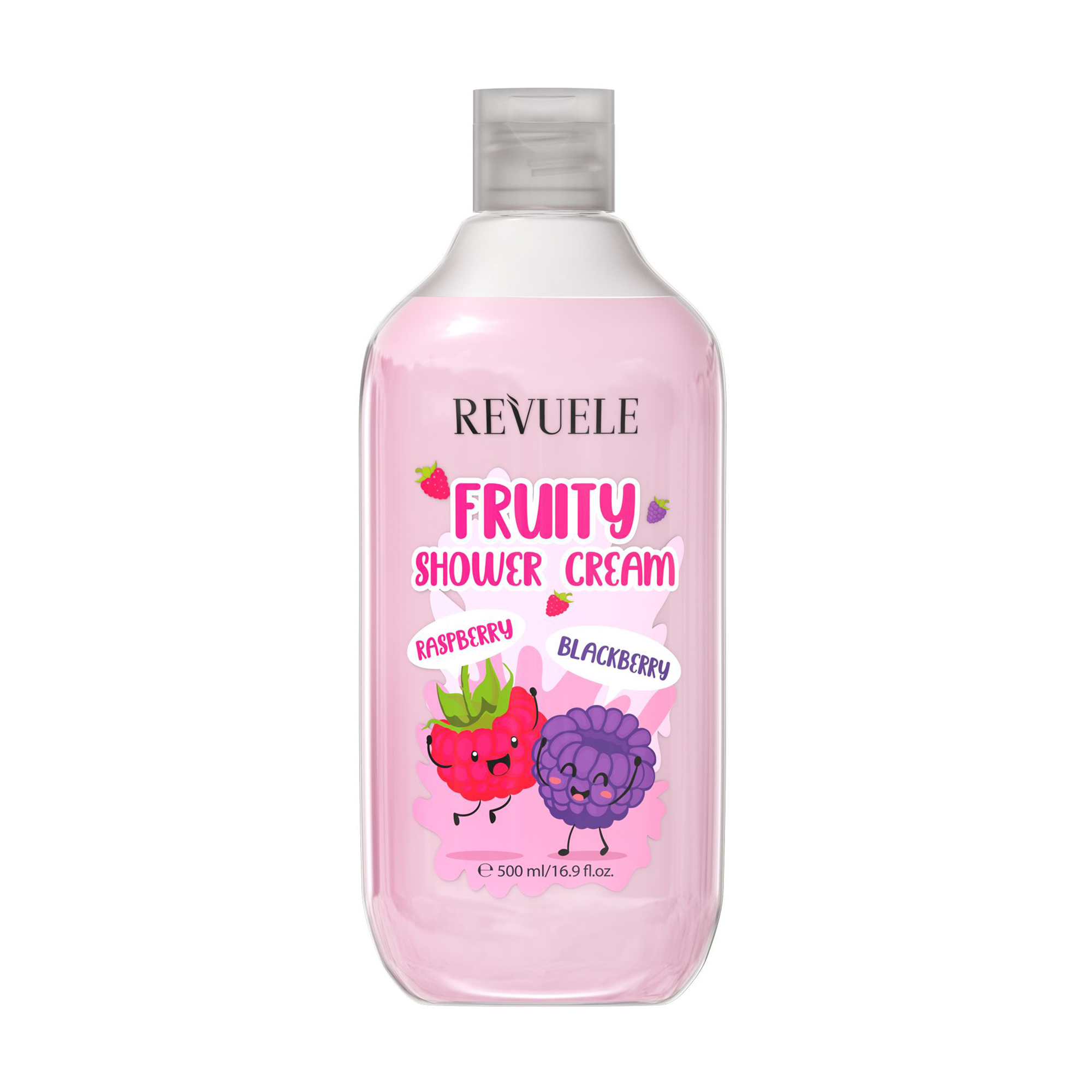 Крем для душу Revuele Fruity Shower Cream Raspberry and Blackberry Малина та ожина, 500 мл
